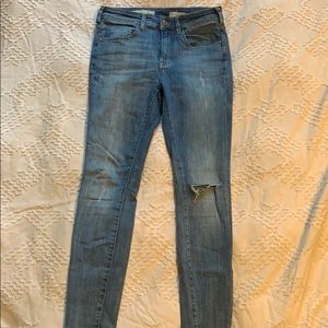 Anthropologie Pilcro denim high rise skinny jeans